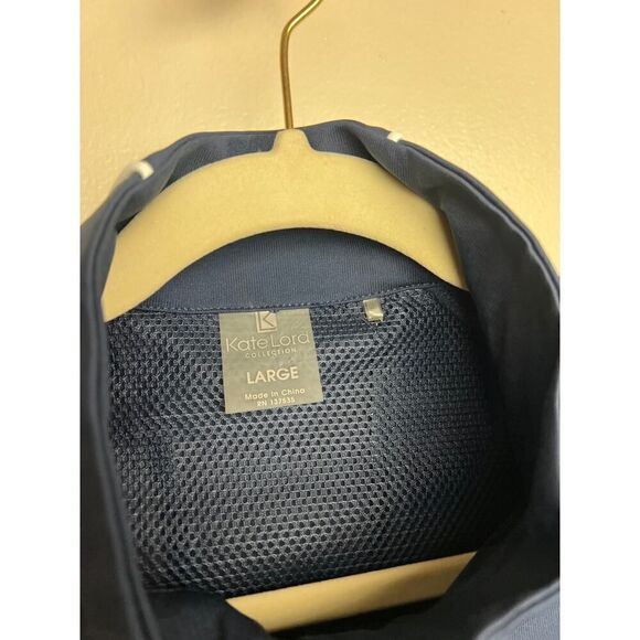 Kate Lord Navy Zip Jacket Women's Sz. L - Picture 5 of 5